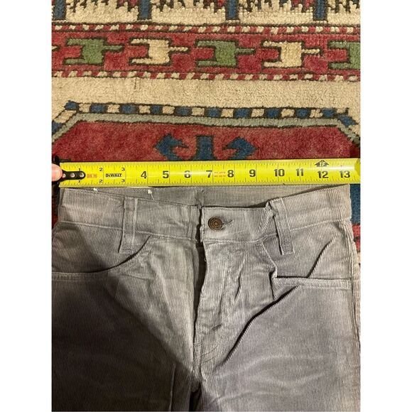 NWT NOS Levi’s Corduroy Big Bell Bottom Pants Jeans Gray 784-1555 26 X 29 80s - Picture 10 of 15